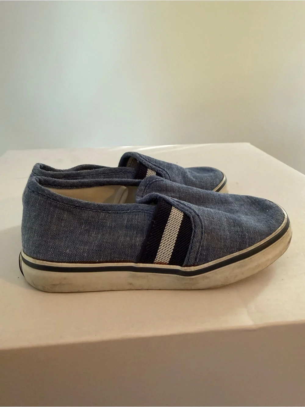 Janie And Jack Slip On Blue Shoes Toddler Size 9 #Lux-K-SH